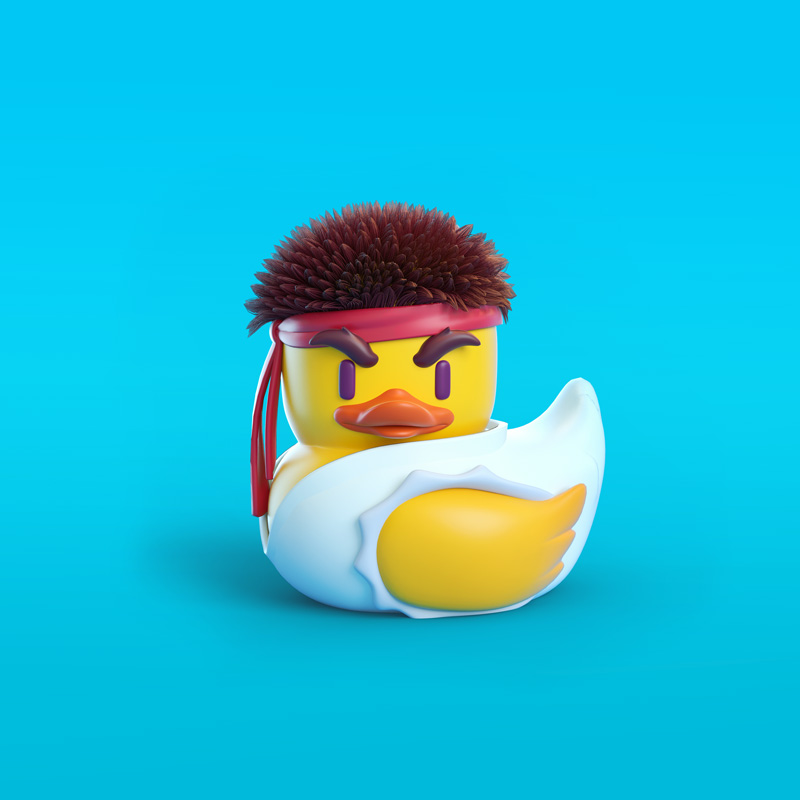 Diseño de mascota Pato de Goma para plataforma digital. Diseño de personajes, personaje 11