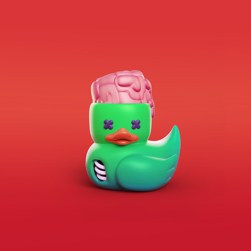 Diseño de mascota Pato de Goma para plataforma digital. Diseño de personajes, personaje 21