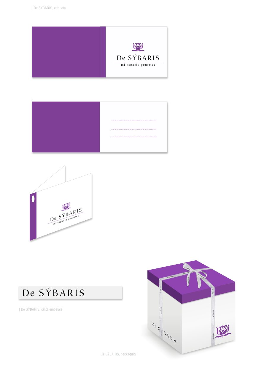 Proyecto de Branding De Sýbaris mi espacio gourmet, diseño de tienda, retail design, arquitectura corporativa, diseño de papelería corporativa, diseño de packaging, caja
