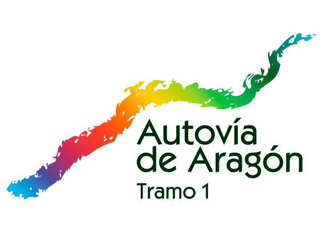 diseño del identificador gráfico de la Autovía de Aragón, Tramo 1 realizado en nuestro estudio diseño logotipos