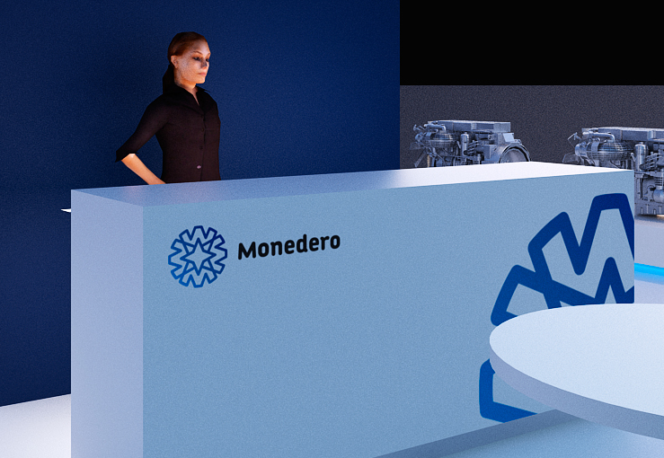 Desarrollo de imagen corporativa, diseño de stand corporativo Monedero, imagen 5