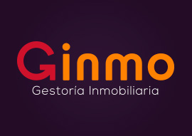 Trabajo de identidad corporativa, creación del logotipo de Ginmo Gestoría Inmobiliaria
