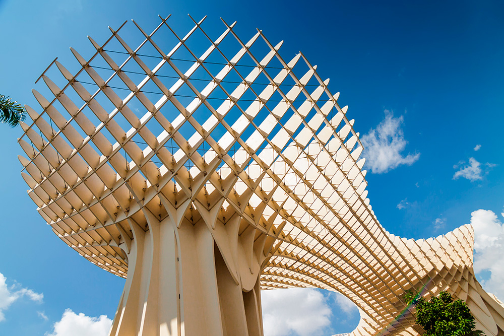 Proyecto de diseño paramétrico Jürgen Mayer Metropol Parasol en Sevilla, 1