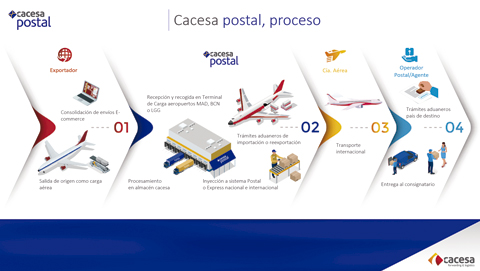 Diapositiva 5 de la presentación en PowerPoint para la empresa CACESA Forwarding & Logistics