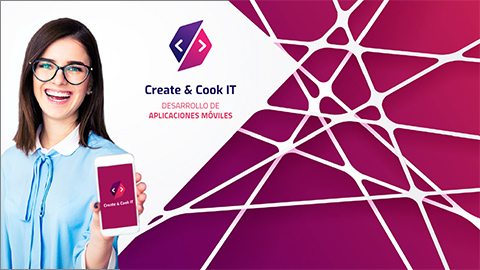 Diseño diapositiva 1 de la presentación en PowerPoint realizada para la empresa de México Create & Cook