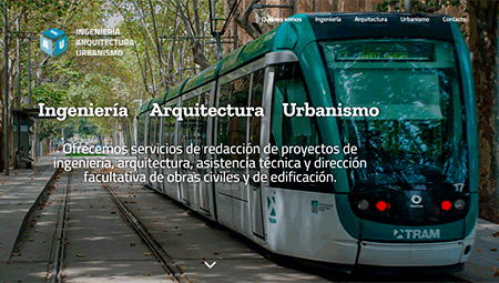 Diseño web página web Ingeniería, Arquitectura y Urbanismo
