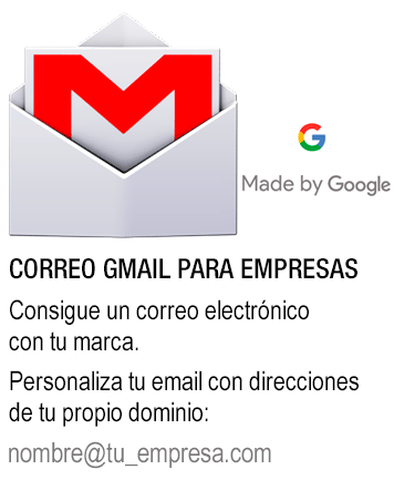 Google Suite, Correo Gmail para empresas