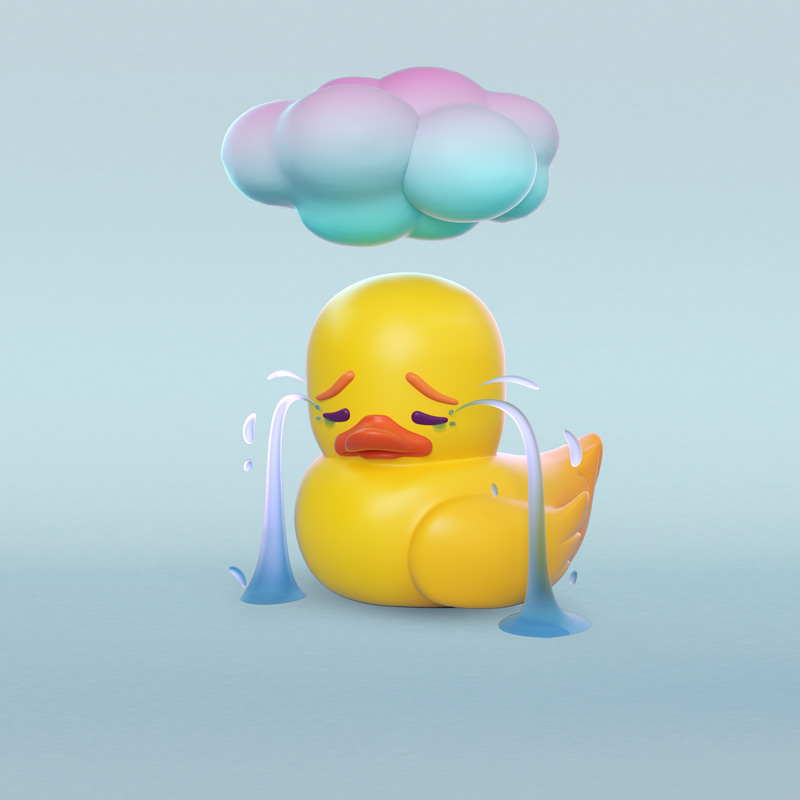 DiseÃ±o de mascota Pato de Goma para plataforma digital. DiseÃ±o de personajes, personaje 18