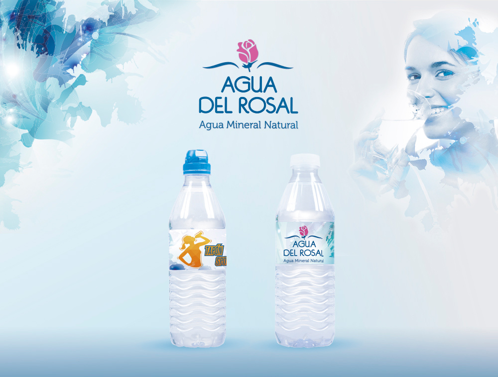 Proyecto de imagen corporativa Agua del Rosal, diseño de elementos de comunicaciÃ³n, publicidad