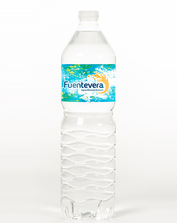 Diseño nueva imagen corporativa marca de agua Fuentevera, diseño de logotipo y etiqueta