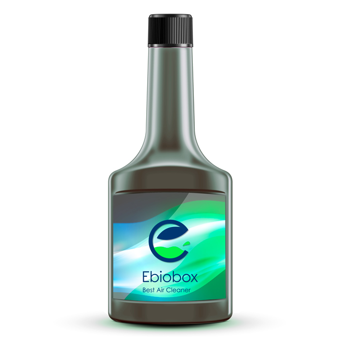 Proyecto de imagen corporativa Ebiobox, diseño de packaging, botella