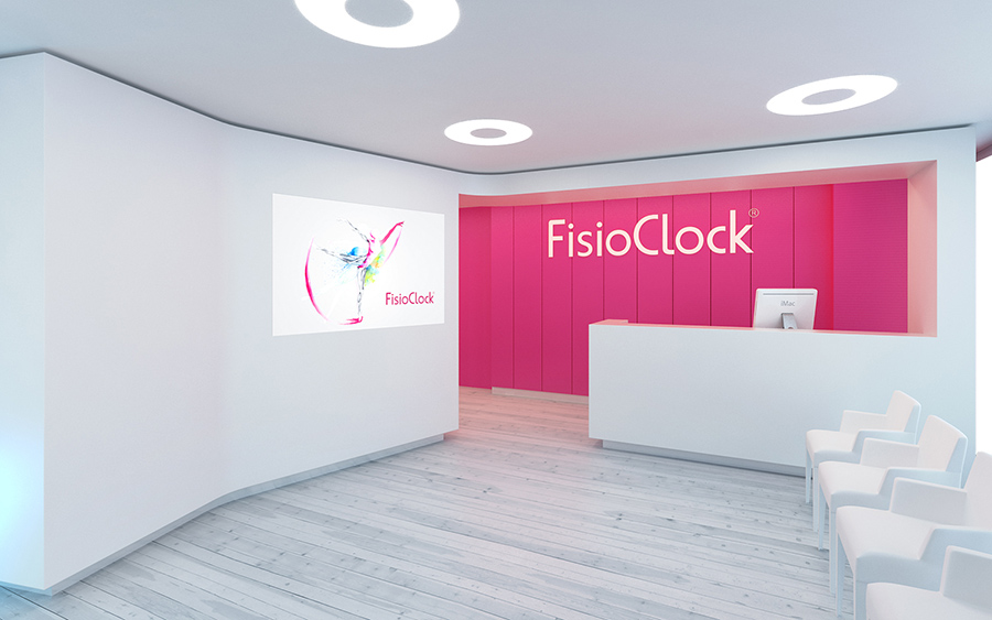 Imagen en 3D del proyecto de branding y desarrollo de imagen corporativa realizado para FisioClock en el estudio de diseño gráfico e identidad corporativa LN Creatividad y TecnologÃ­a.