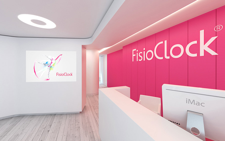 Nueva imagen en 3D del proyecto de branding y desarrollo de imagen corporativa realizado para FisioClock en el estudio de diseño gráfico e identidad corporativa LN Creatividad y Tecnología.