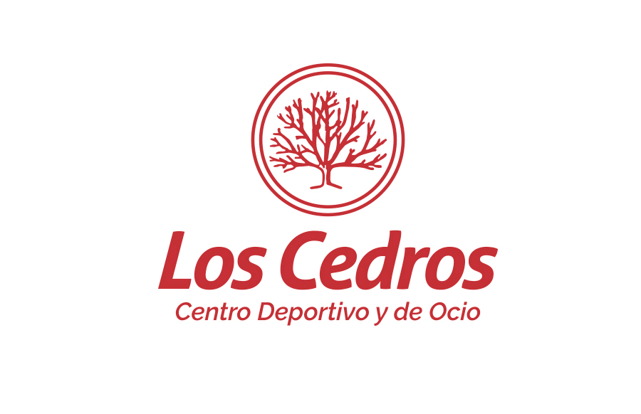 Proyecto de imagen corporativa Los Cedros, diseño de logotipo, versiÃ³n 1 identidad visual colores en positivo.
