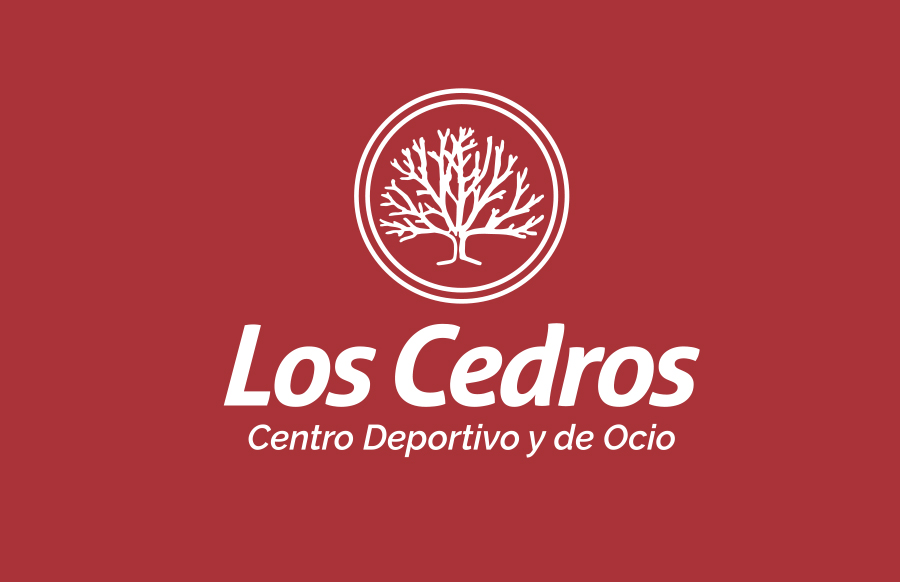 Proyecto de imagen corporativa Los Cedros, diseño de logotipo, versiÃ³n 2 identidad visual colores en negativo.