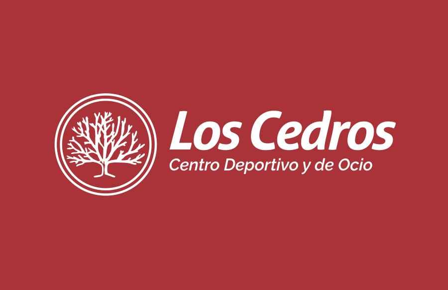 Proyecto de imagen corporativa Los Cedros, diseño de logotipo, versiÃ³n 4 identidad visual horizontal colores en negativo.