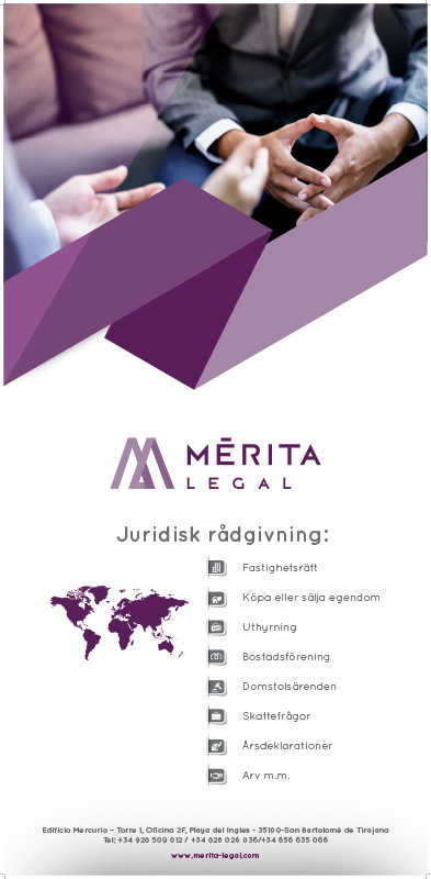 Identidad corporativa, diseño de imagen corporativa despacho de abogados Mérita Legal, diseño de rollup.