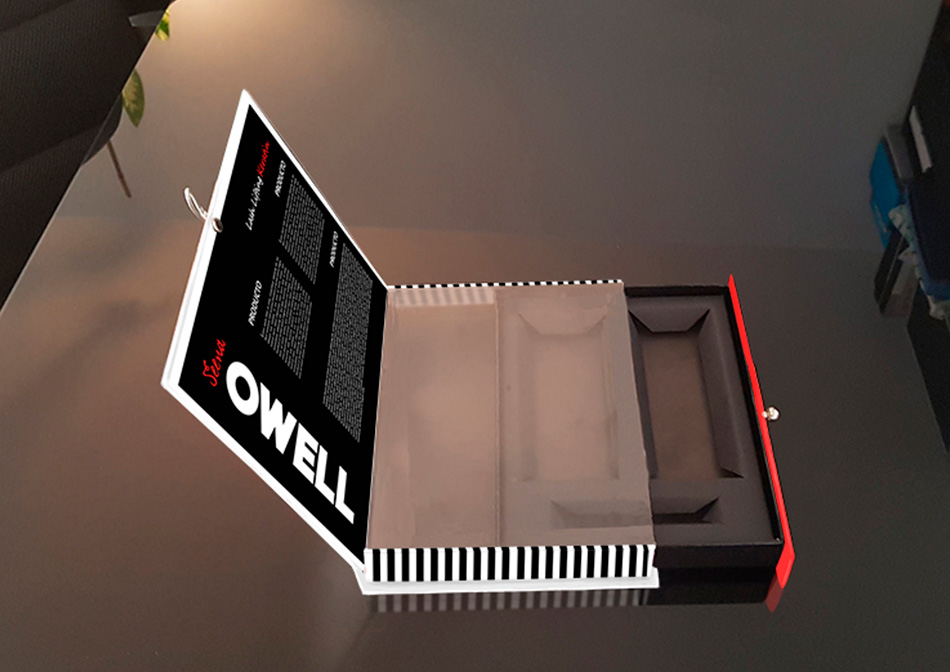 Diseño de caja Lash Lifting Keratin de Seena Owell, vista 2