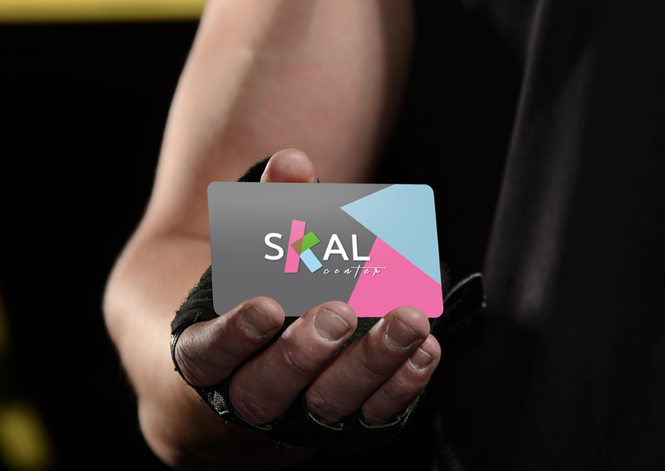 Branding, Identidad corporativa, diseño de imagen corporativa marca Skal Center, diseño de tarjeta de visita