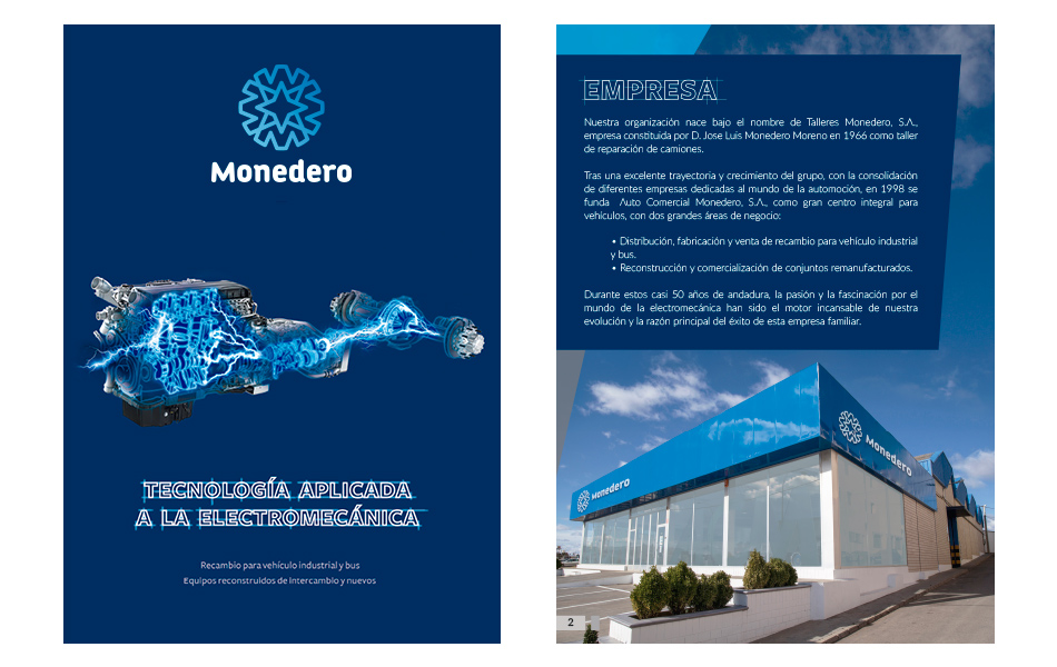 Desarrollo de imagen corporativa, diseño de brochure corporativo, diseño de catÃ¡logo corporativo Monedero, imagen 1