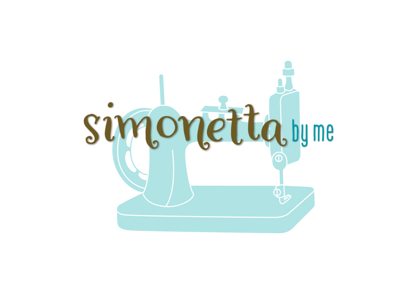 Otra variaci?n con m?quina de coser del logotipo de Simonetta by me