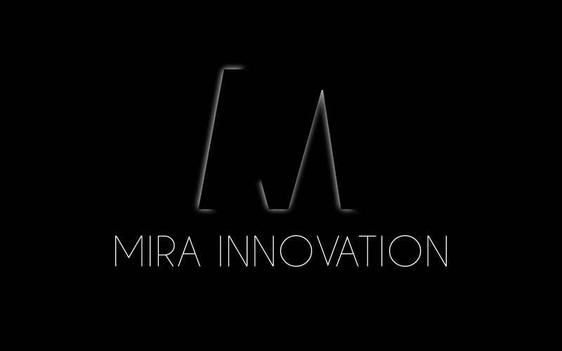 diseño del logo de Mira Innovation, logotipo creado en nuestro estudio de diseño LN en 2013