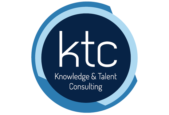 Diseño del logotipo de KTC Knowledge & Talent Consulting realizado en nuestro estudio de diseño