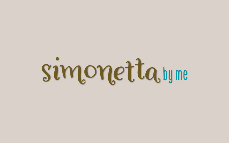Logo Simonetta by me, un trabajo de diseño de logotipos realizado en nuestro estudio de diseño gráfico y branding LN Creatividad y Tecnología