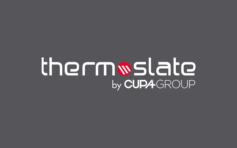 diseño del logotipo de ThermoSlate, producto de la empresda CupaGroup