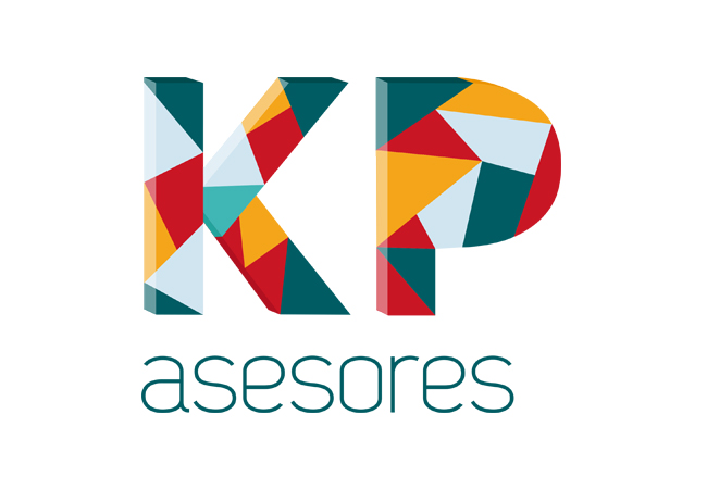 diseño del logotipo realizado en nuestro estudio de diseño para KP asesores