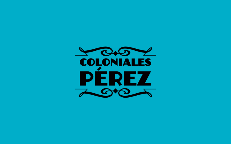 Logo Coloniales Pérez realizado en nuestro estudio de diseño de logotipos LN