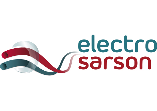 diseño del logotipo 'electro sarson', es un ejemplo del trabajo de diseño de logotipos y branding realizado en el estudio de diseño gráfico LN Creatividad y Tecnología