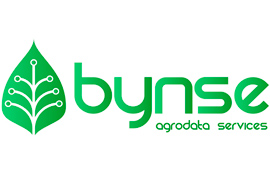 Identidad corporativa, diseño del logotipo Bynse Agrodata Services.