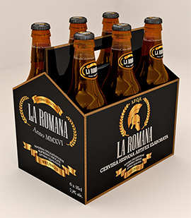 Trabajo de Identidad corporativa, diseño de la marca de cerveza La Romana