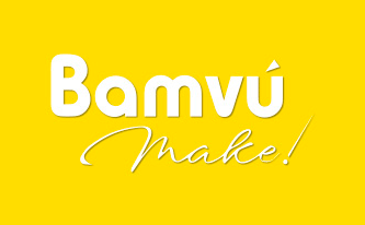 Naming BanvÚ Make! creado en nuestro estudio de diseño, en esta imagen se muestra el diseño de logotipo realizado tras la creacióin del nombre