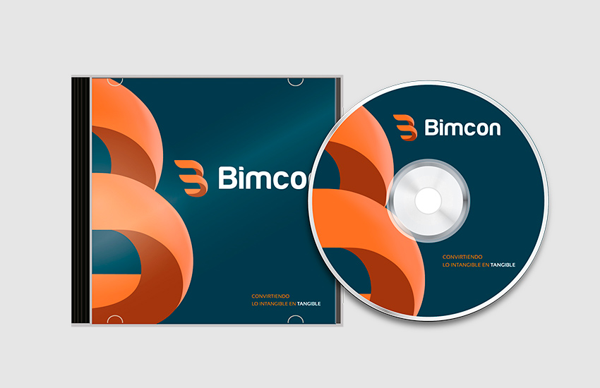Otra imagen del diseño de CD corporativo Bimcon